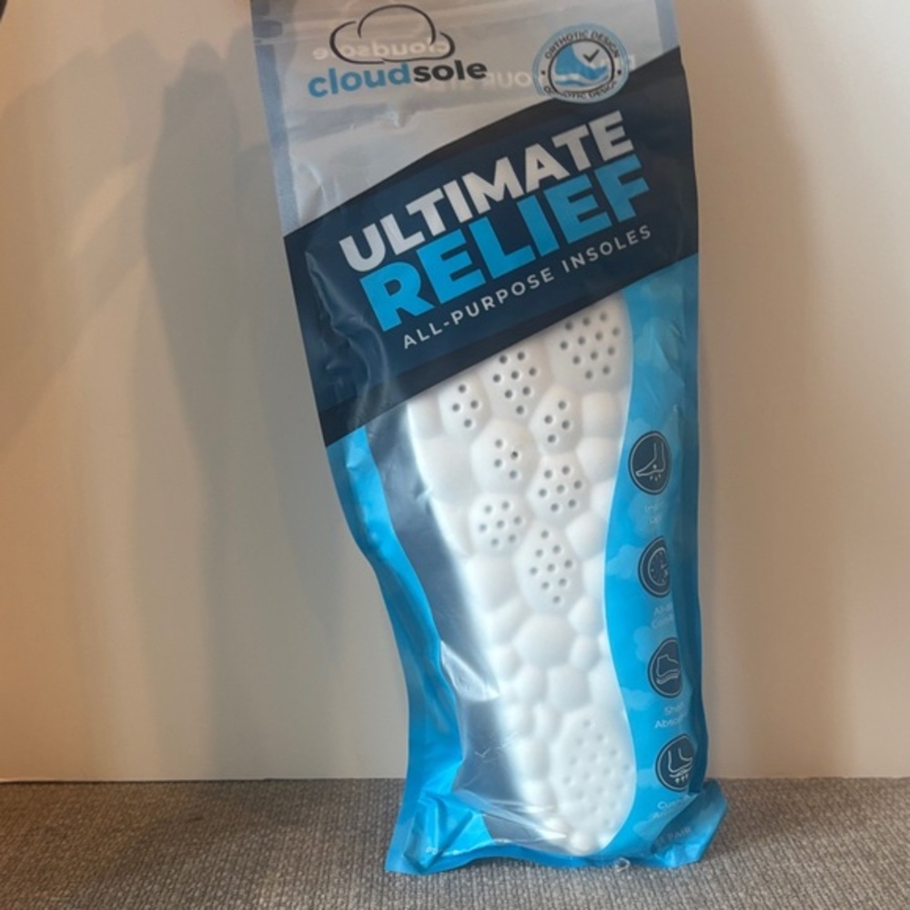 Ultimate Relief Insoles - Blue and White